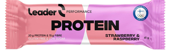 Leader Performance Protein Bar Strawberry &amp; Rasberry 61g
